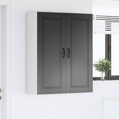 Nástěnná Skříňka Porto Černá 80 X 31 X 100 Cm Kompozitní Dřevo