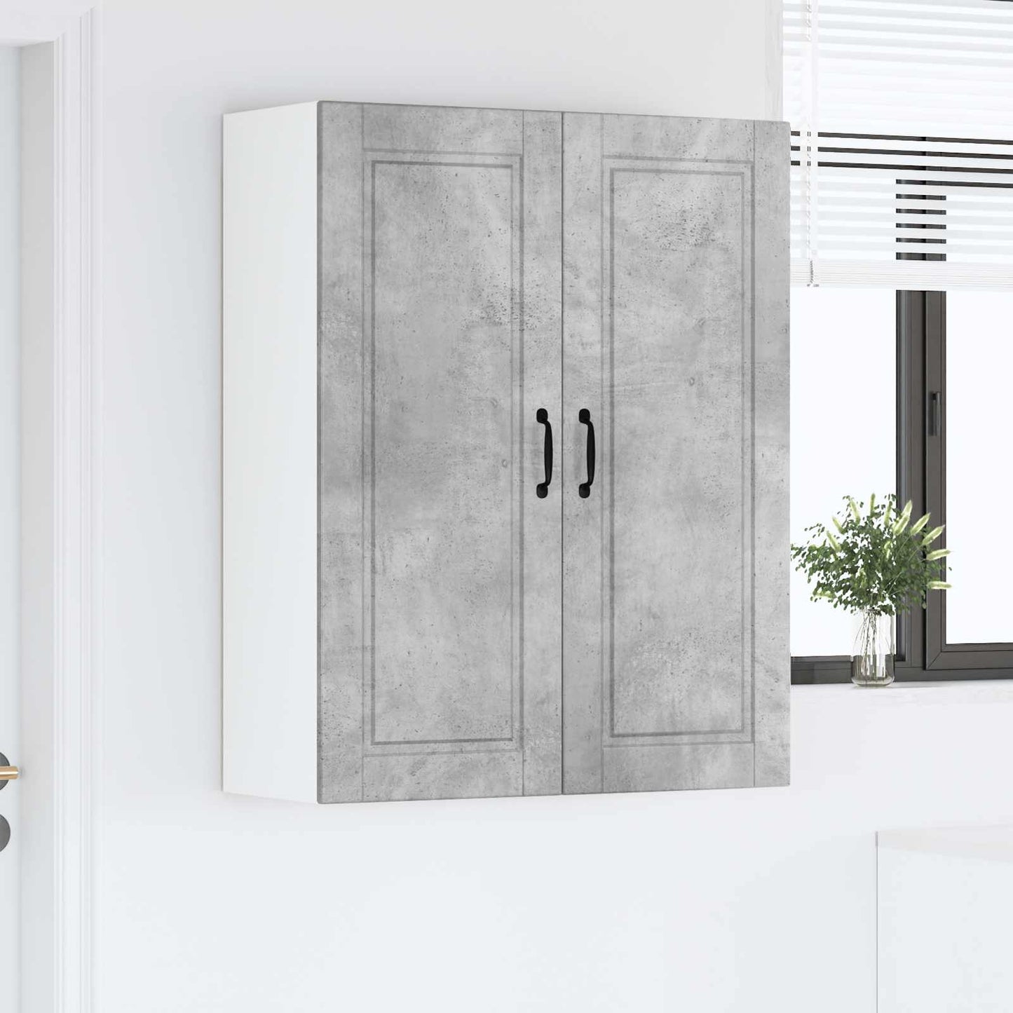 Nástěnná Skříňka Porto Betonově Šedá 80 X 31 X 100 Cm
