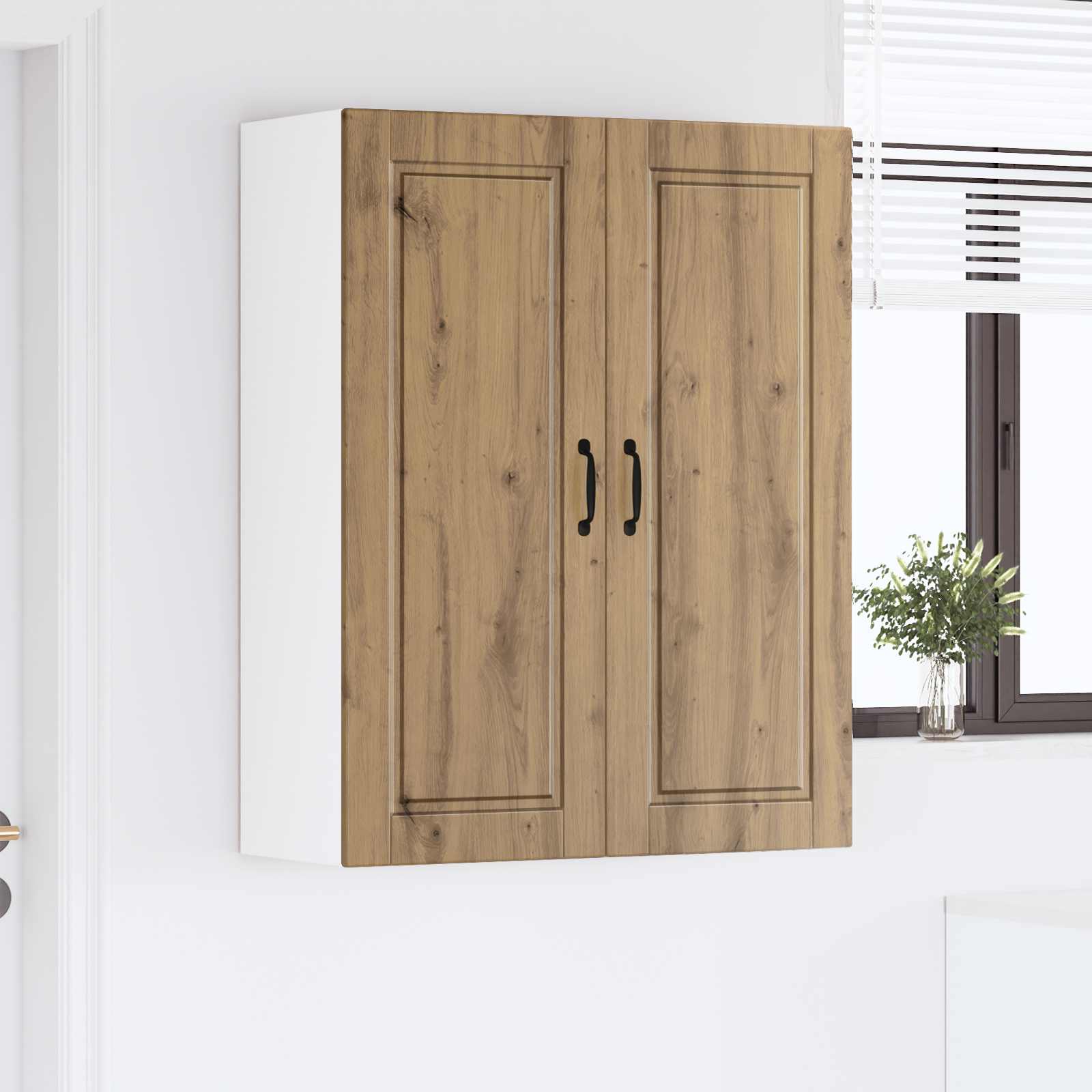Nástěnná Skříňka Porto Artisanový Dub 80 X 31 X 100 Cm
