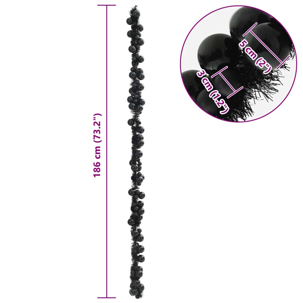 Vánoční Koule Girlanda Led 186 Cm Polystyren