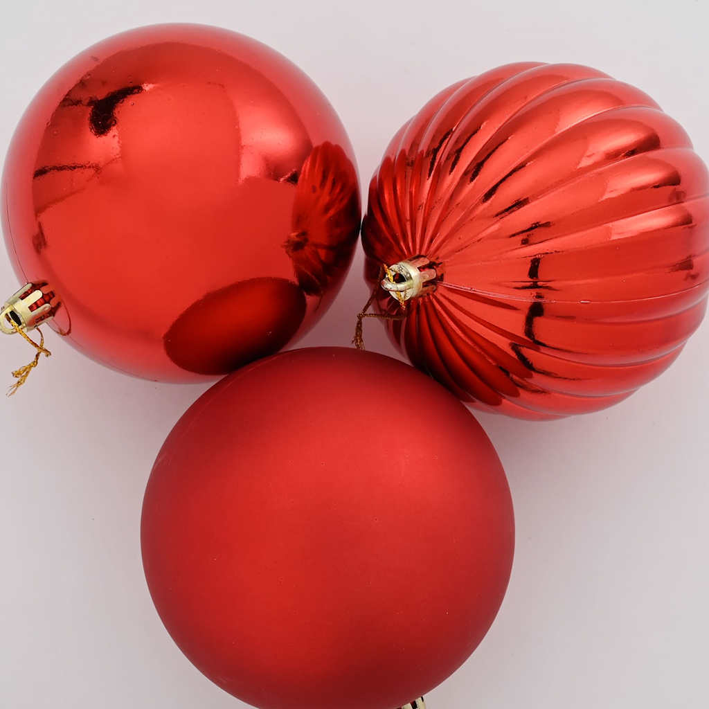 Vánoční Baňková Sada Xl 9 Ks Plast