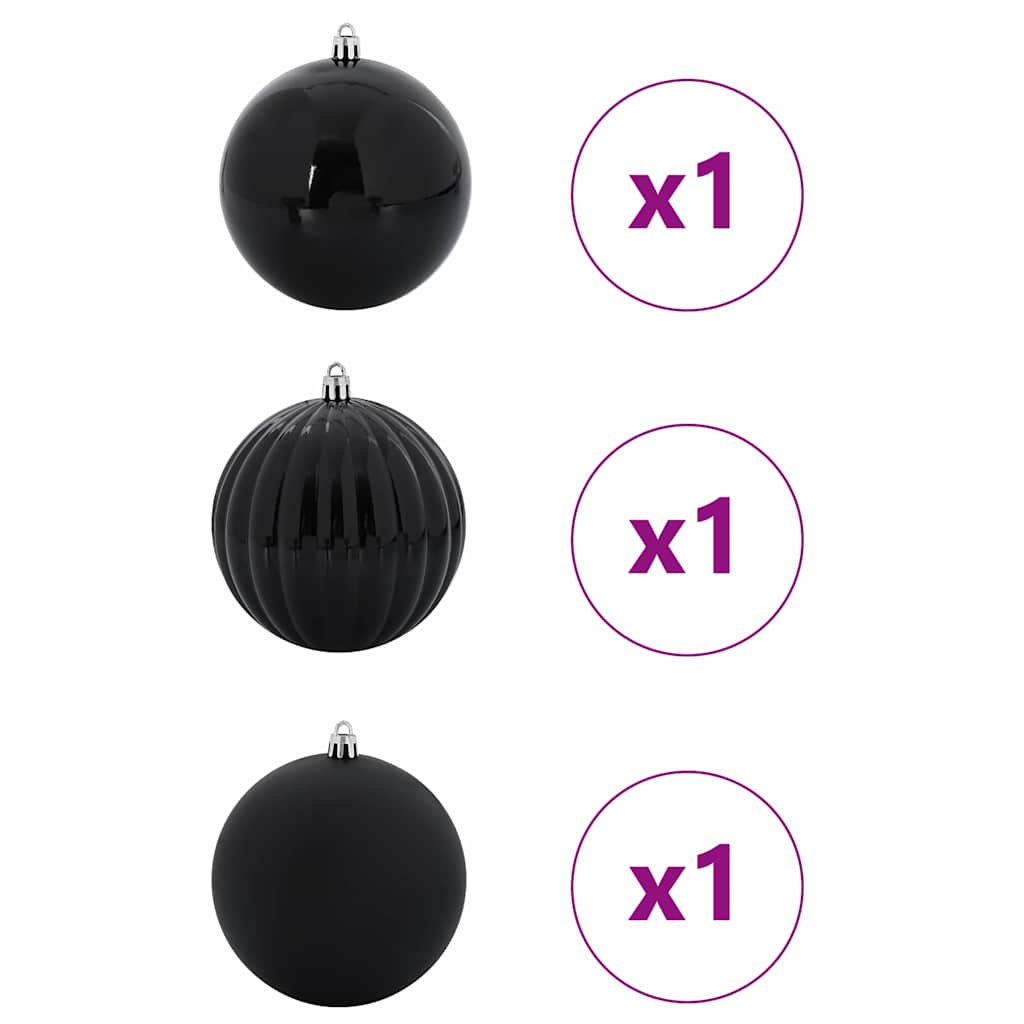 Sada Vánočních Ozdob Xxl 3 Ks Plast