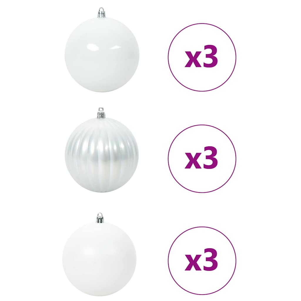 Vánoční Baňková Sada Xl 9 Ks Plast