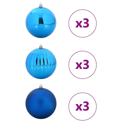 Vánoční Baňková Sada Xl 9 Ks Plast