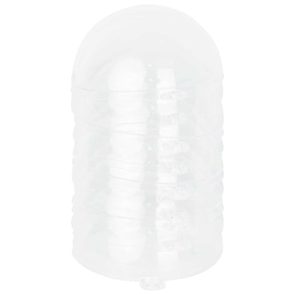 Sada Vánočních Ozdob 50 Ks Transparentní Plast
