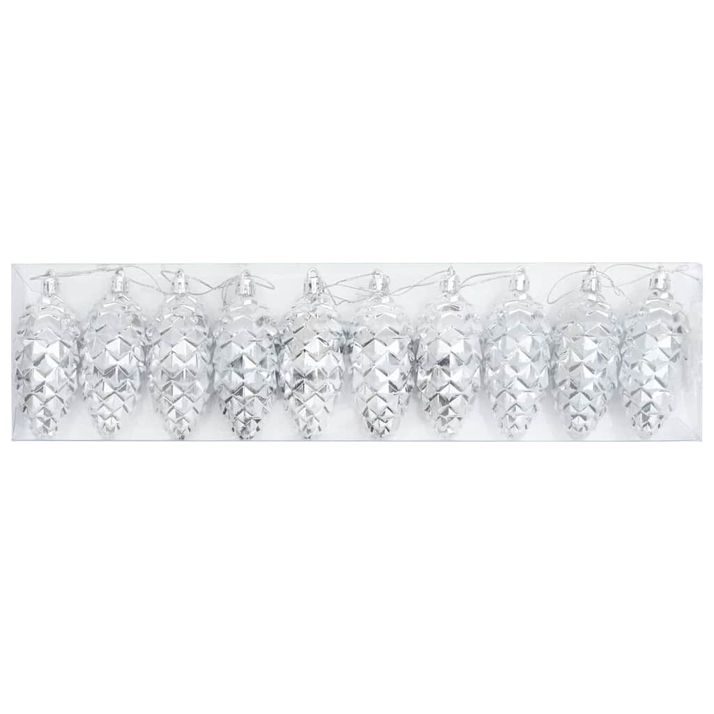 Vánoční Koule Z Borových Šišek 40 Ks 4 X 9 Cm Plast