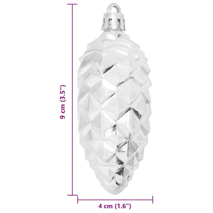 Vánoční Koule Z Borových Šišek 40 Ks 4 X 9 Cm Plast
