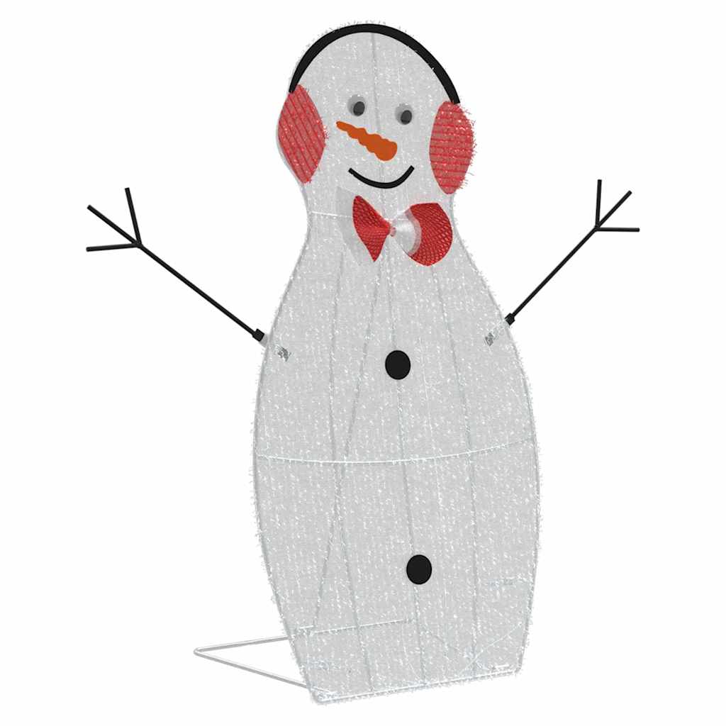 Osvětlená Rodina Sněhuláků 3 Ks Teplá Bílá 56 X 80 Cm Polyester