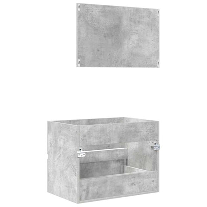 Sada Koupelnového Nábytku Betonově Šedá 60 X 38,3 X 45 Cm