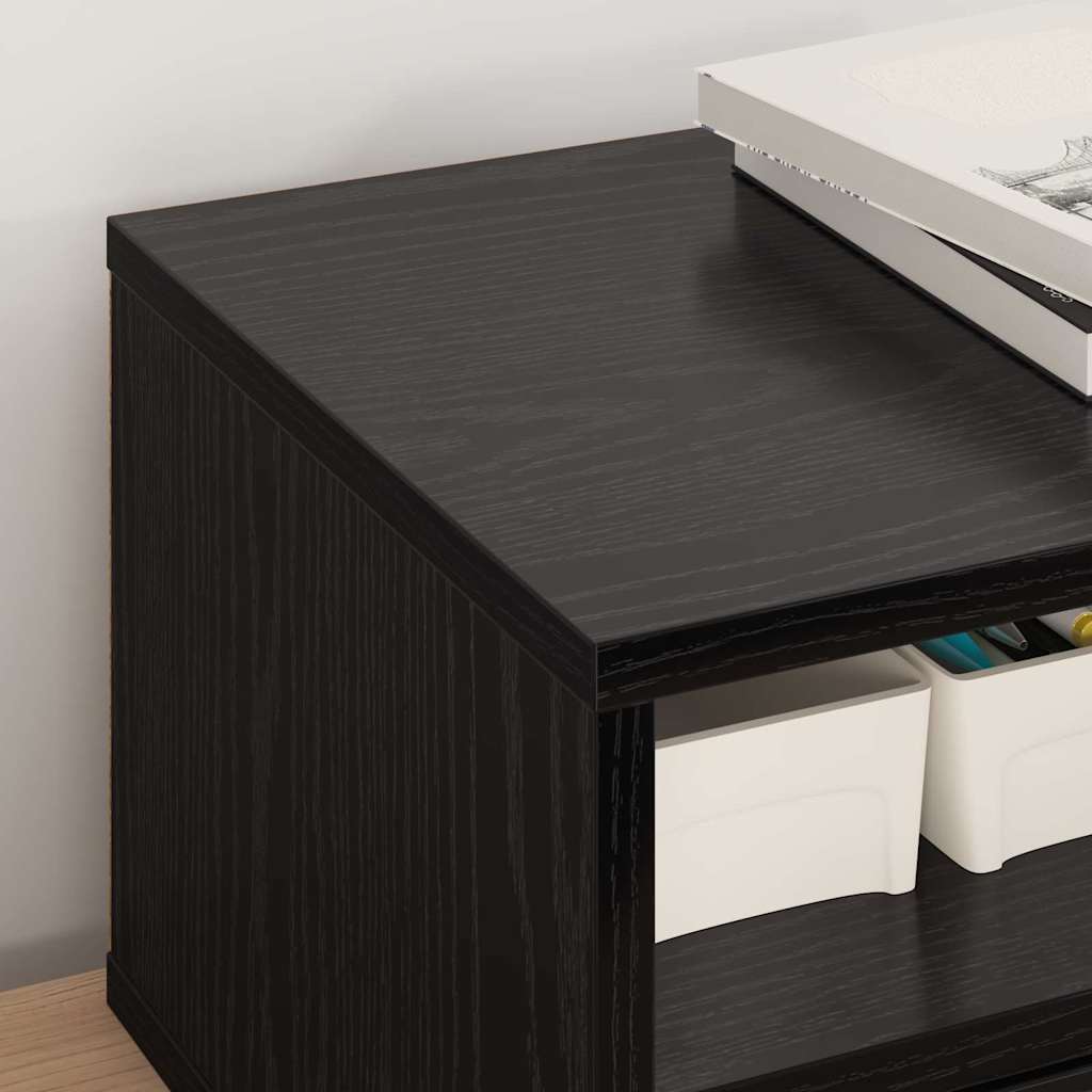 Stojan Na Tiskárnu Černý Dub 40 X 32 X 24 Cm Kompozitní Dřevo