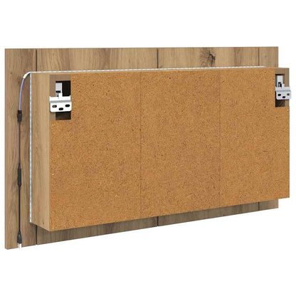 Koupelnová Zrcadlová Skříň Artisanový Dub 80 X 12 X 45 Cm