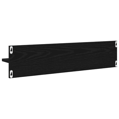 Nástěnné Poličky Nástěnná Montáž 4 Pcs Černý Dub