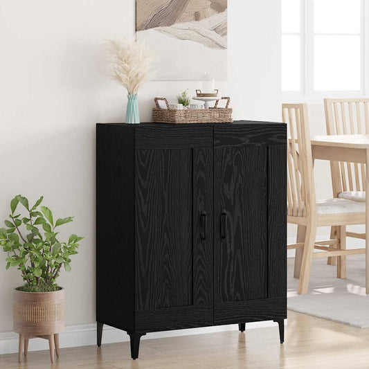 Servírovací Skříň Černý Dub 69,5 X 34 X 90 Cm Kompozitní Dřevo