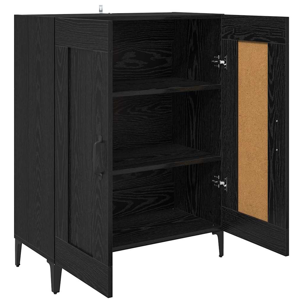 Servírovací Skříň Černý Dub 69,5 X 34 X 90 Cm Kompozitní Dřevo