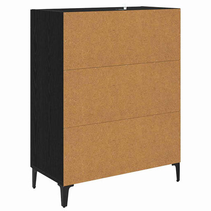 Servírovací Skříň Černý Dub 69,5 X 34 X 90 Cm Kompozitní Dřevo