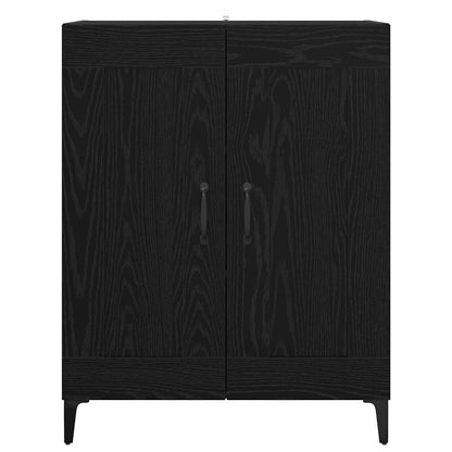 Servírovací Skříň Černý Dub 69,5 X 34 X 90 Cm Kompozitní Dřevo