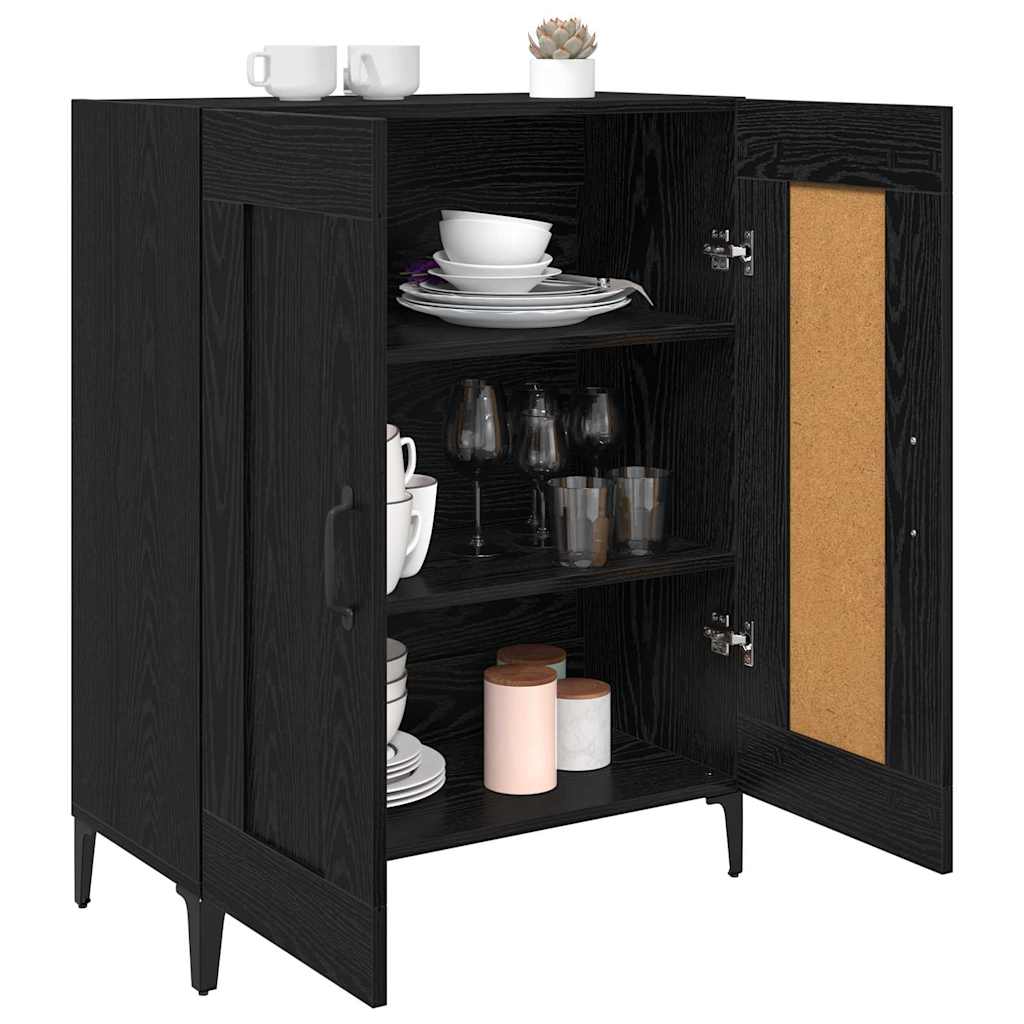 Servírovací Skříň Černý Dub 69,5 X 34 X 90 Cm Kompozitní Dřevo