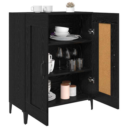 Servírovací Skříň Černý Dub 69,5 X 34 X 90 Cm Kompozitní Dřevo