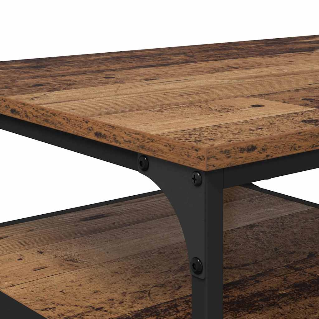 Konferenční Stolek Staré Dřevo 90 X 49 X 40 Cm Kompozitní Dřevo
