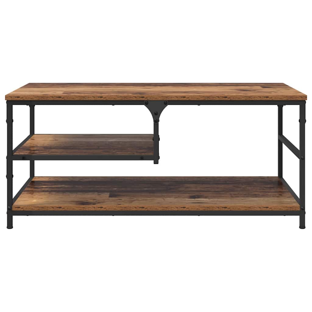 Konferenční Stolek Staré Dřevo 90 X 49 X 40 Cm Kompozitní Dřevo