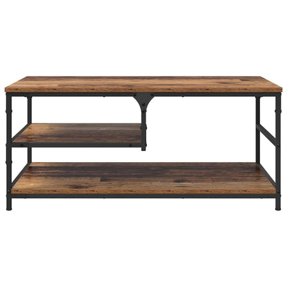 Konferenční Stolek Staré Dřevo 90 X 49 X 40 Cm Kompozitní Dřevo