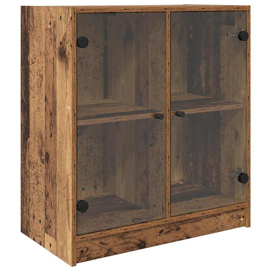 Boční Skříňka Staré Dřevo 68 X 37 X 75,5 Cm Kompozitní Dřevo