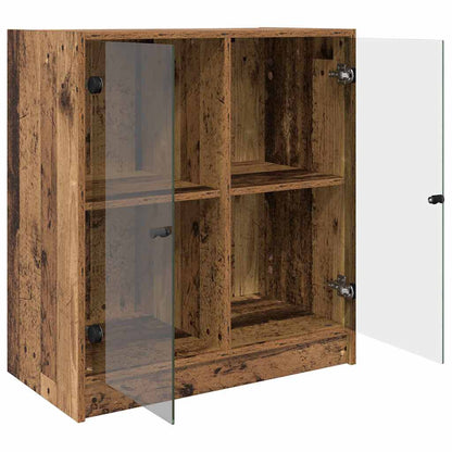 Boční Skříňka Staré Dřevo 68 X 37 X 75,5 Cm Kompozitní Dřevo