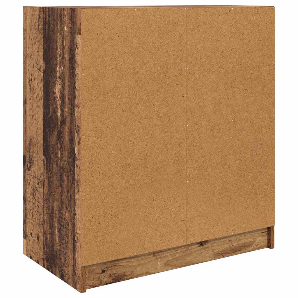 Boční Skříňka Staré Dřevo 68 X 37 X 75,5 Cm Kompozitní Dřevo