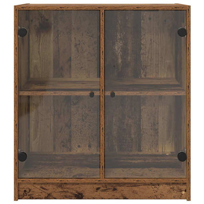 Boční Skříňka Staré Dřevo 68 X 37 X 75,5 Cm Kompozitní Dřevo