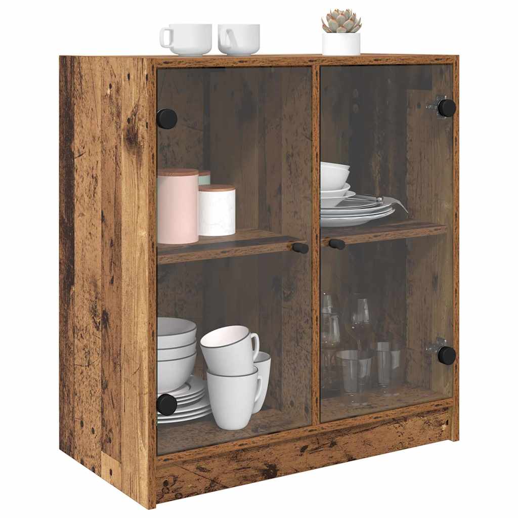 Boční Skříňka Staré Dřevo 68 X 37 X 75,5 Cm Kompozitní Dřevo