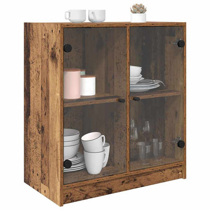 Boční Skříňka Staré Dřevo 68 X 37 X 75,5 Cm Kompozitní Dřevo