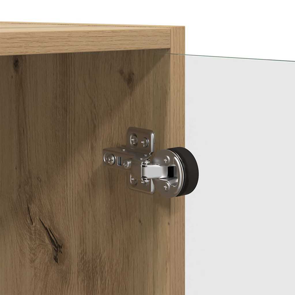 Boční Skříňka Artisanový Dub 68 X 37 X 75,5 Cm Kompozitní Dřevo