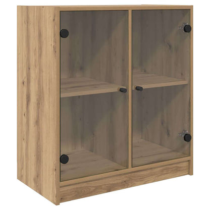 Boční Skříňka Artisanový Dub 68 X 37 X 75,5 Cm Kompozitní Dřevo