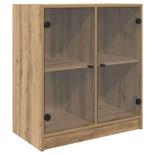 Boční Skříňka Artisanový Dub 68 X 37 X 75,5 Cm Kompozitní Dřevo