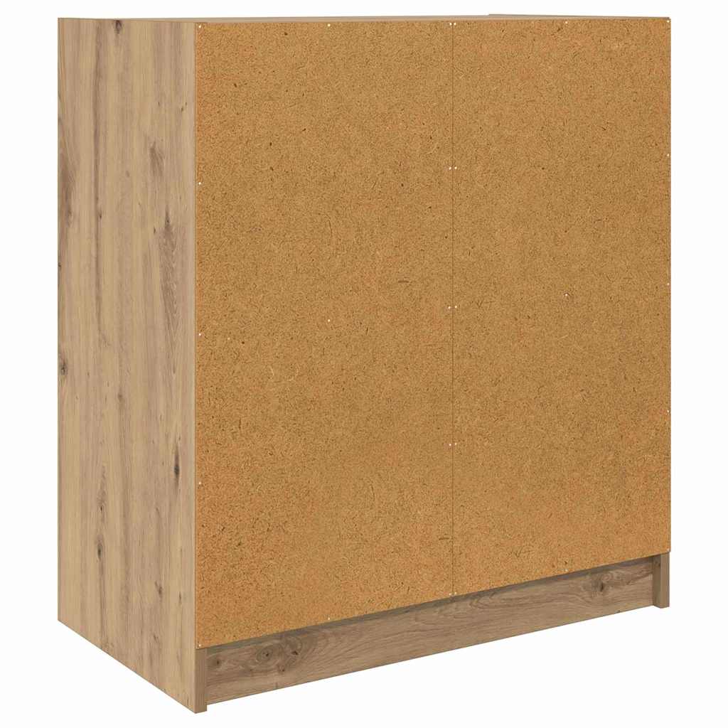 Boční Skříňka Artisanový Dub 68 X 37 X 75,5 Cm Kompozitní Dřevo