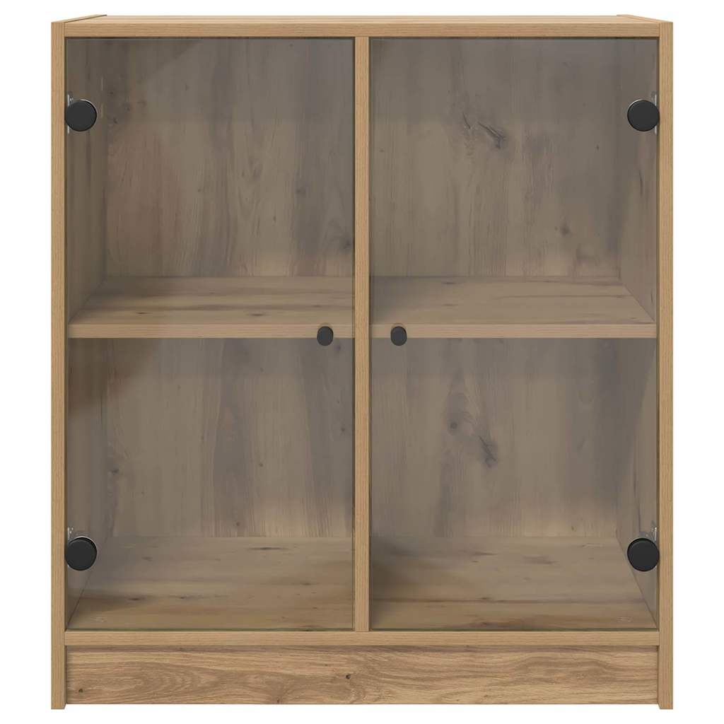Boční Skříňka Artisanový Dub 68 X 37 X 75,5 Cm Kompozitní Dřevo
