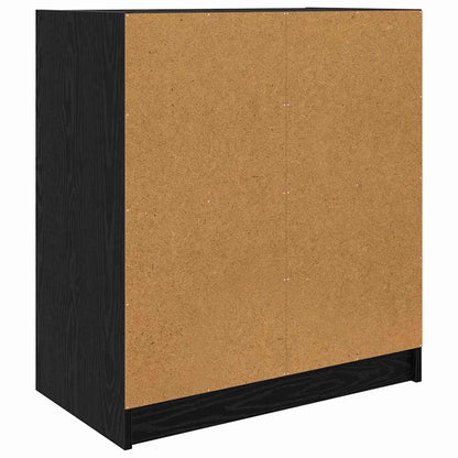 Boční Skříňka Černý Dub 68 X 37 X 75,5 Cm Kompozitní Dřevo