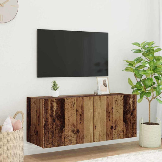 Tv Wall Cabinet Staré Dřevo Kompozitní Dřevo