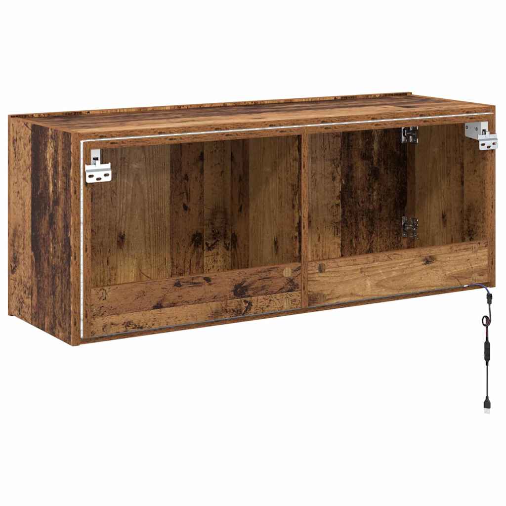 Tv Wall Cabinet Staré Dřevo Kompozitní Dřevo