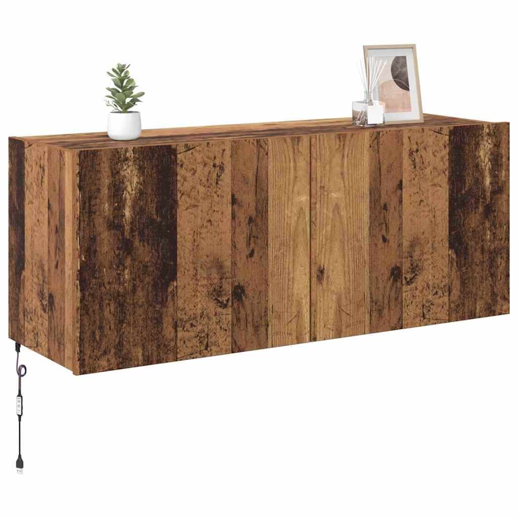 Tv Wall Cabinet Staré Dřevo Kompozitní Dřevo