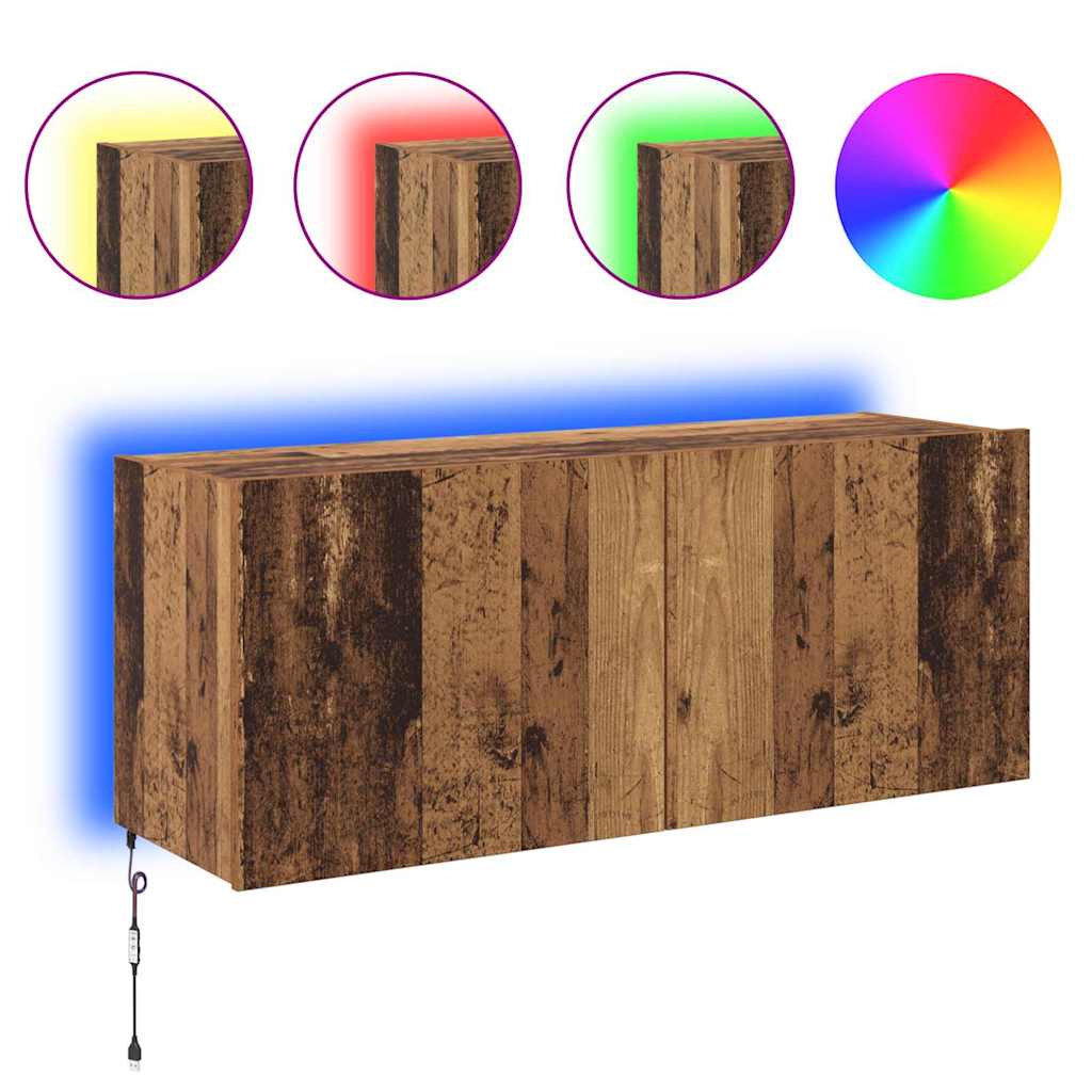 Tv Wall Cabinet Staré Dřevo Kompozitní Dřevo