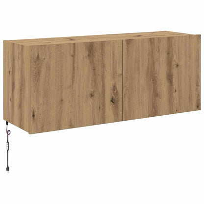 Tv Wall Cabinet Artisanový Dub Kompozitní Dřevo