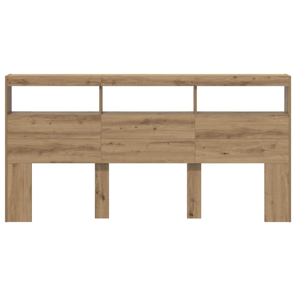 Čelo Postele Artisanový Dub Kompozitní Dřevo