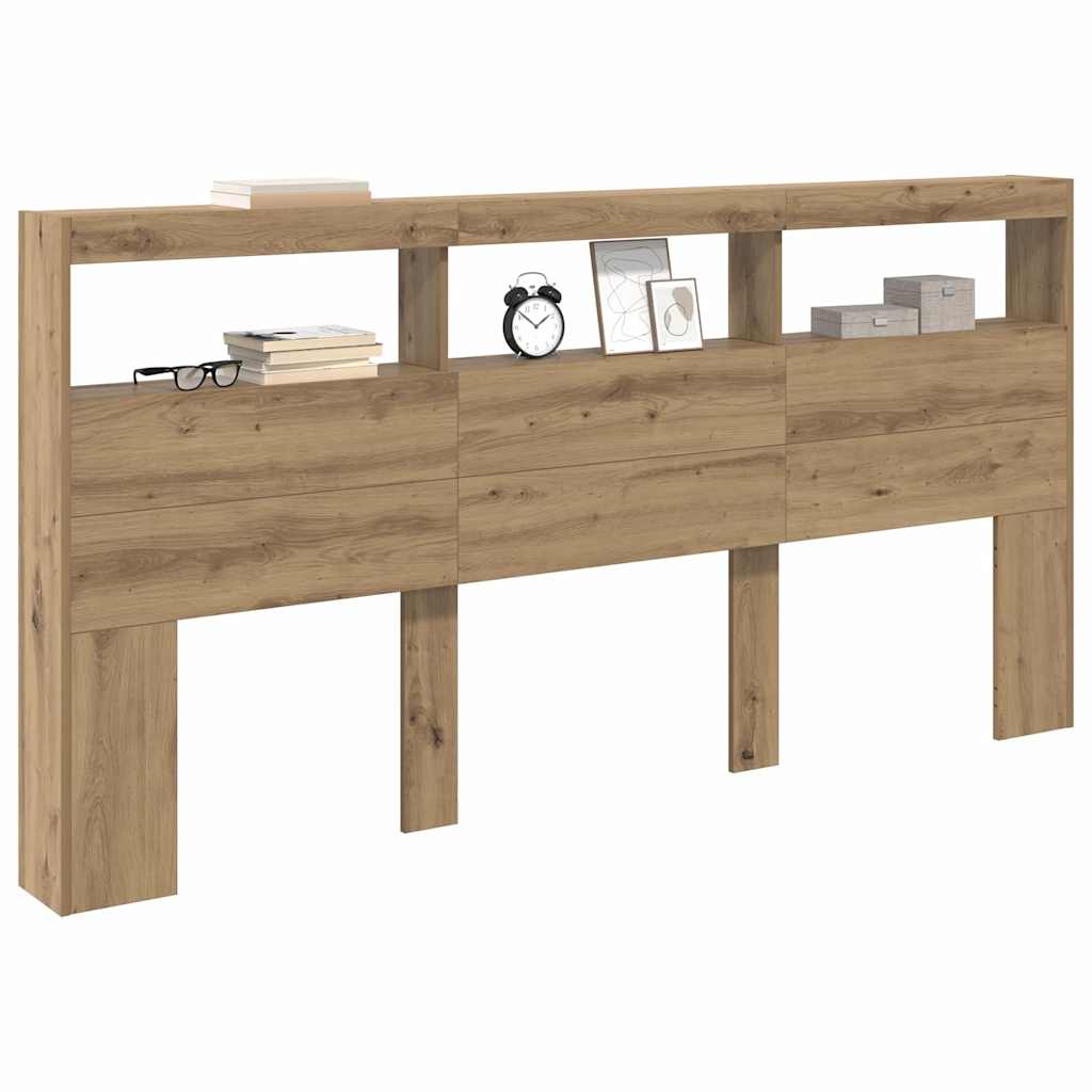 Čelo Postele Artisanový Dub Kompozitní Dřevo
