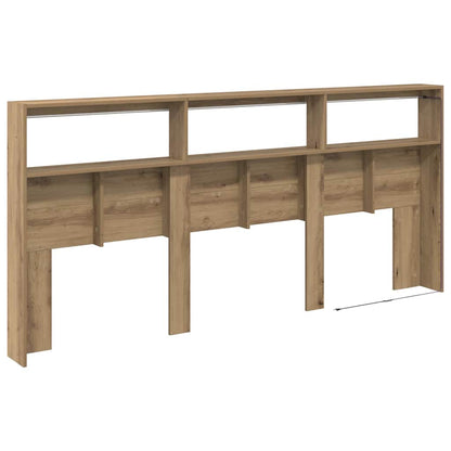 Čelo Postele Artisanový Dub Kompozitní Dřevo