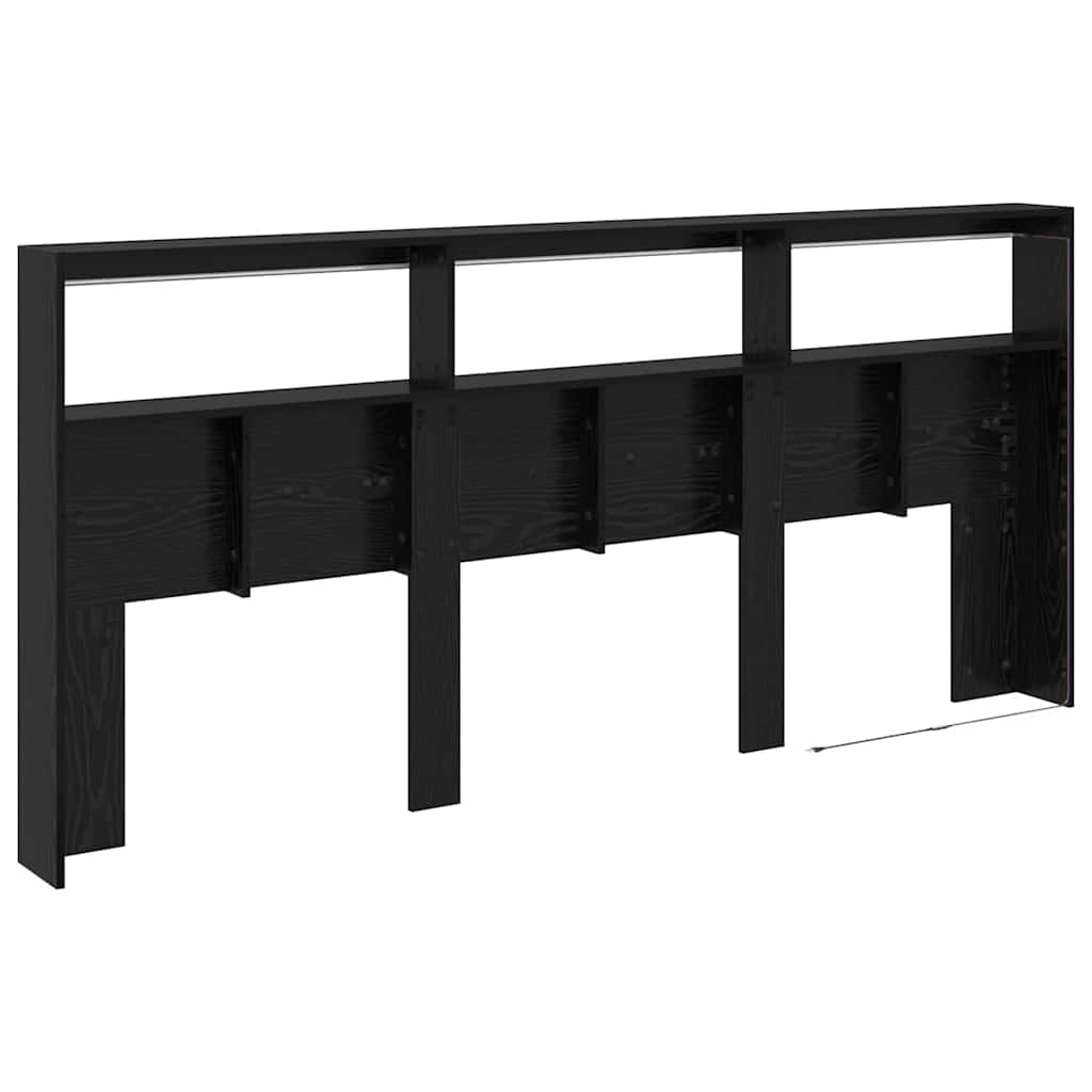 Čelo Postele Černý Dub Kompozitní Dřevo