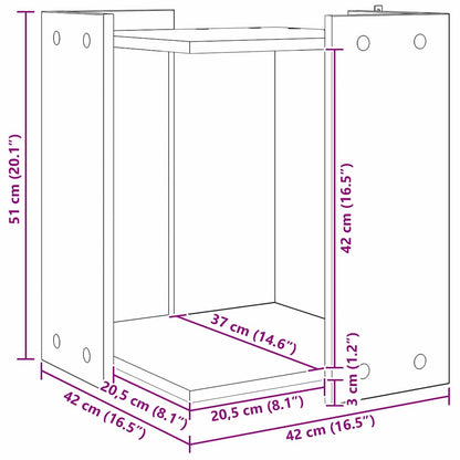 Enclosure Pro Kočičí Záchod Černý Dub 42 X 42 X 51 Cm