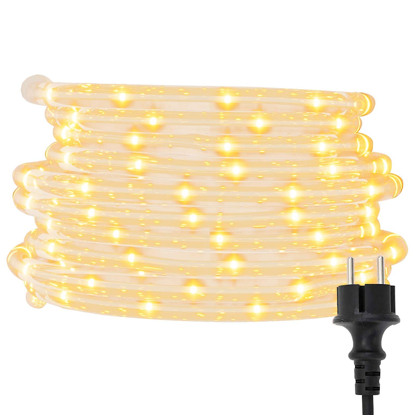 Světelný Provaz S 2400 Led Diodami Teplá Bílá 100 M Pvc