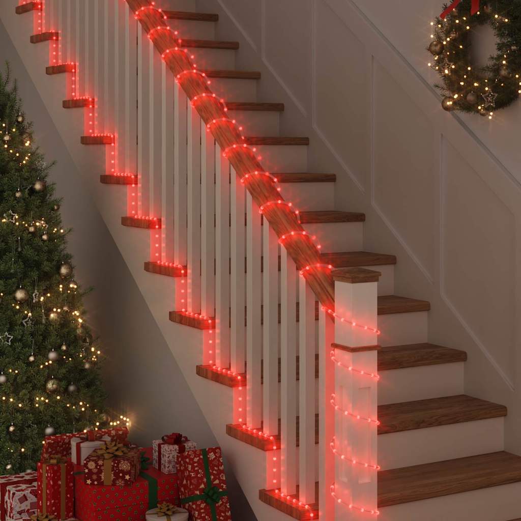 Světelný Provaz S 2400 Led Diodami Červená 100 M Pvc