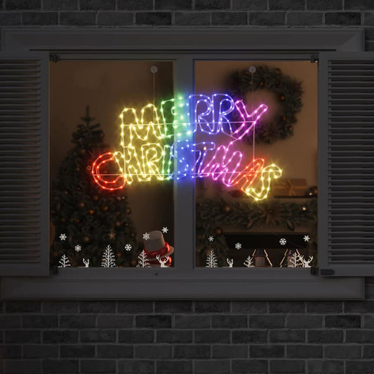 Vánoční Značka S 240 Led Diodami Vícebarevný 99,5 X 54 Cm Pvc